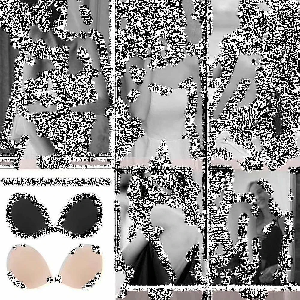 Adhesive Bra Strapless Sticky Invisible Push Up Silicone Bra F Skin - Image 4