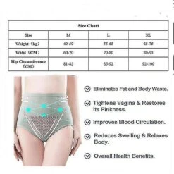 Graphene Honeycomb Vaginal Tightening And Body Shaping Briefs For Women XL Pink