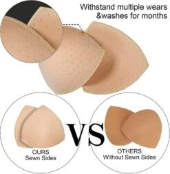 Bra Pads Inserts 5 Pairs. Bra Inserts Breathable And Removable Bra Cups Inserts A-e Acup