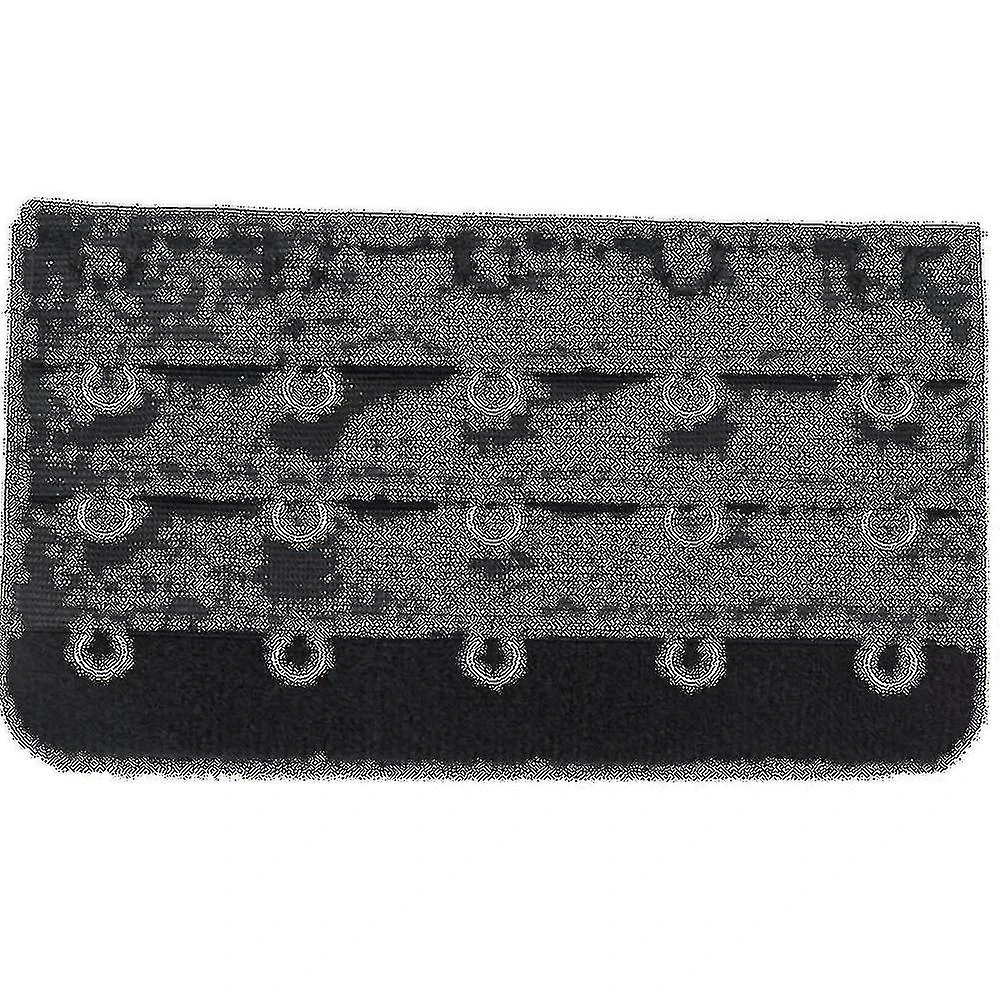 Black 5 Rows Hook And Eye Tape Extension Bra Strap Extender 5 Pcs For Women - Image 5