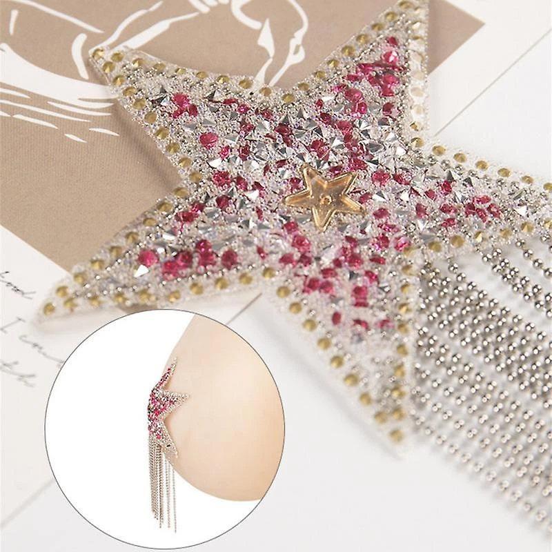 Tassel Nipple Paste Cover Sequin Star Breast Stickers Lingerie Chest Patch Intimates Nipple - Image 5