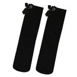 1 Pair Girls Kid High Socks Lovely Bow Knee Striped Stockings Over The Knee Thigh High Socks For 1-8 Year-old Kids (black) Tw