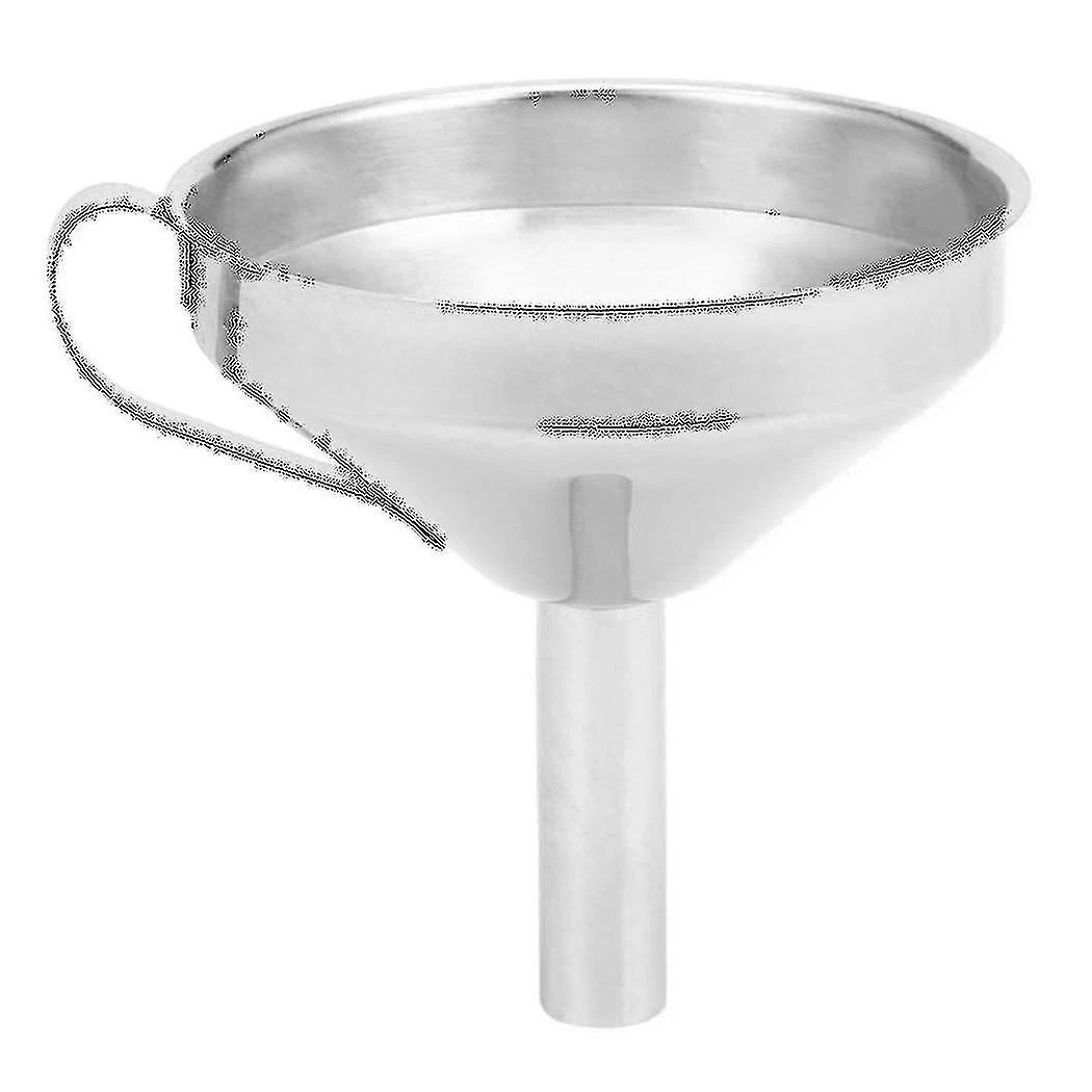 2x Stainless Steel Funnel With Detachable Filter Adding Ingredients Jams And Marmalades To Storage - Image 3