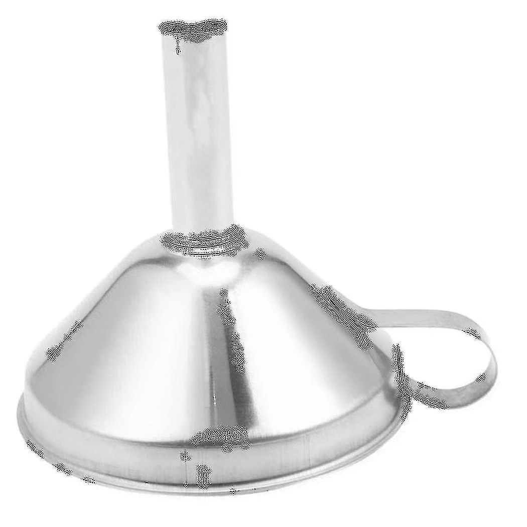 2x Stainless Steel Funnel With Detachable Filter Adding Ingredients Jams And Marmalades To Storage