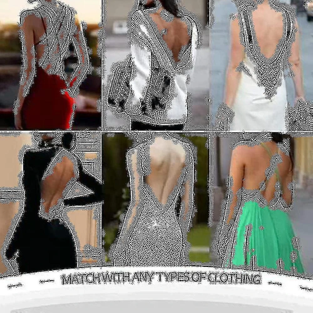 Women Plunging Deep V-neck Body Shaper Strapless Backless Bodysuit Shapewear XL Beige