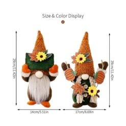Thanksgiving Day Harvest Festival Lifting Envelope Sunflower Rudolph Doll Ornaments Fall Gnome Plus